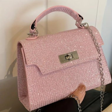 Sac rose brillant neuf