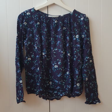 Chemisier pour femme floral bleu foncé