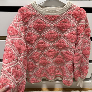 Maglione strutturato Bonprix rosa tg. 36/38