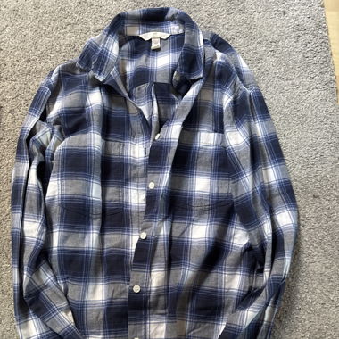 Large plaid shirt 