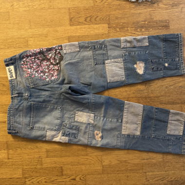 Patchwork Jeans Size 36