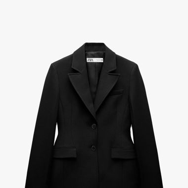 Zara ZW Completo Blazer Nero Slim e Gonna