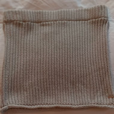 Beige Ribbed Skirt