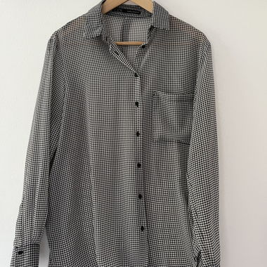 Blusa Zara nero e bianco