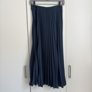 Jupe plissée bleue