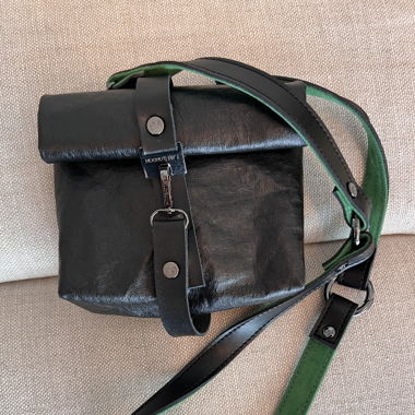 Vegan leather crossbody bag 