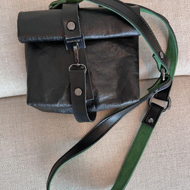 Vegan leather crossbody bag 