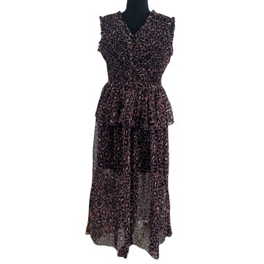 Elvira Gothicana Gothic Punk Midi Leo Dress M