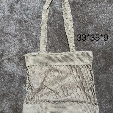 Beiger Häkel-Shopper-Tote