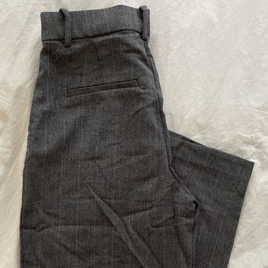 pantalon de costume gris rayé