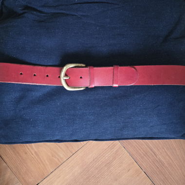 Handmade Leather Belt from Italy