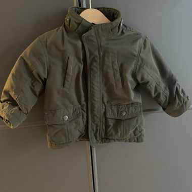 Giacca invernale per bambini verde oliva
