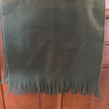 Green Scarf with Tassels