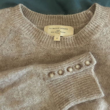 Beige Sézane knit sweater