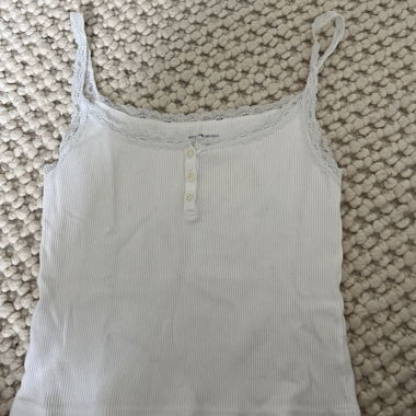 White Brandie Top