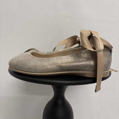 Ballerines Ecco 35 avec bande en cuir doré