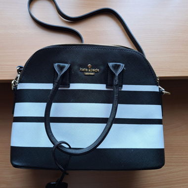Schwarz/Weisse Handtasche