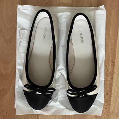 Ballerines noir/beige