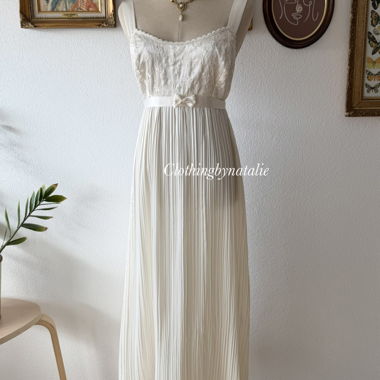 Delicates Abito Maxi Plissé taglia S