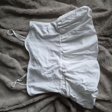 Top bustier bianco