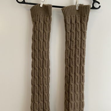 Beige Stulpen