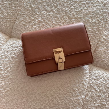 Braune Crossbody-Umhängetasche