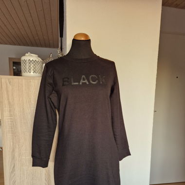 BLACK. Schwarzer, langer Pulli Grösse 36