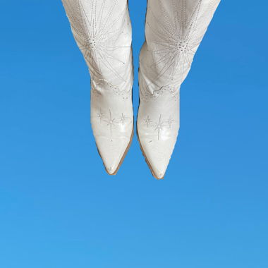 Bottes cowboy blanches
