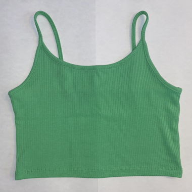 Giftgrünes Crop Top