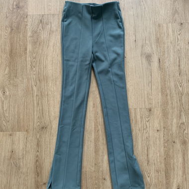 Zara Sage green slit leggings