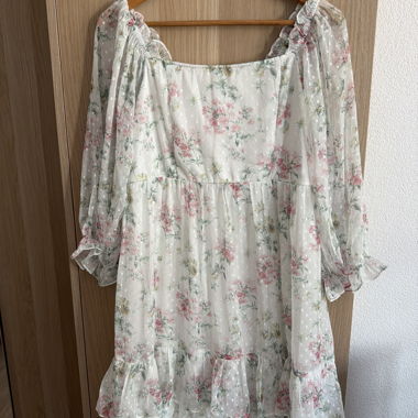 Robe en mousseline à fleurs