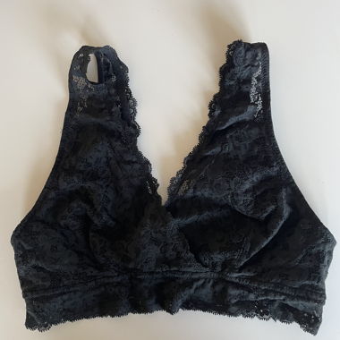 Reggiseno per allattamento in pizzo nero