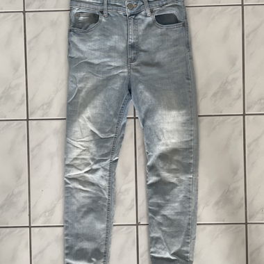 Blaue Skinny Jeans