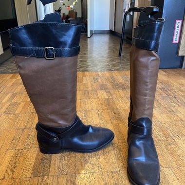 Tall leather boots