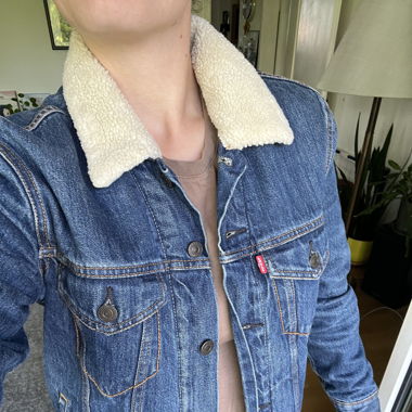 Levi’s Jeansjacke mit Teddyfutter, Grösse S