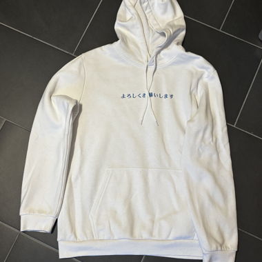 Weisser Hoodie