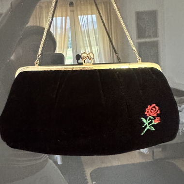 Black Velvet Pouch