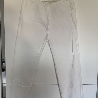 Pantaloni in lino bianchi
