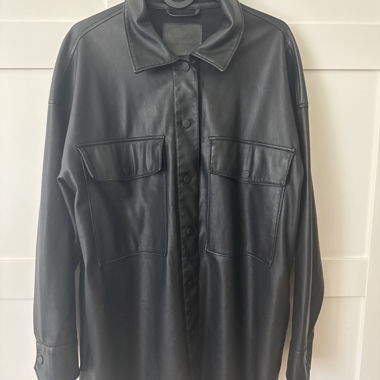Black Faux Leather Jacket