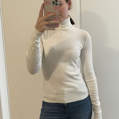 White Turtleneck Sweater
