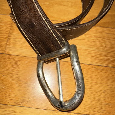 Brauner Leder Guertel POST&CO 95
