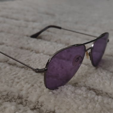 Lunettes de soleil Aviator violettes