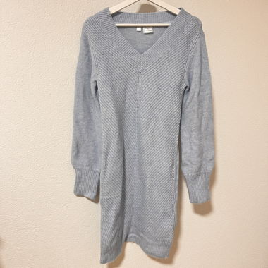 Babyblaues Strickkleid