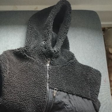 Schwarze Fleecejacke Smog Grösse S