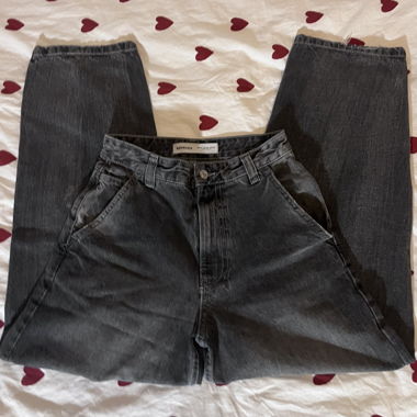Jeans grises style skater Bershka