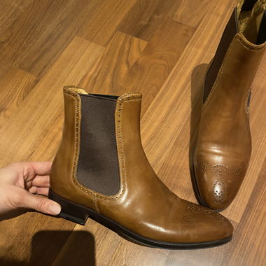 Handgemachte italienische Lederschuhe