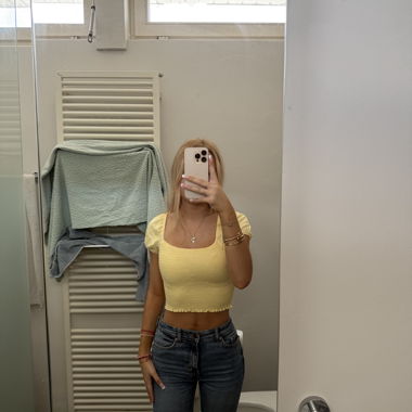 Croptop giallo