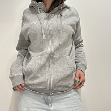 Hoodie Nike à zip gris M