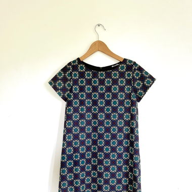Robe Chocolate bleue & verte