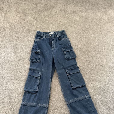 Jeans mit Seitentaschen 